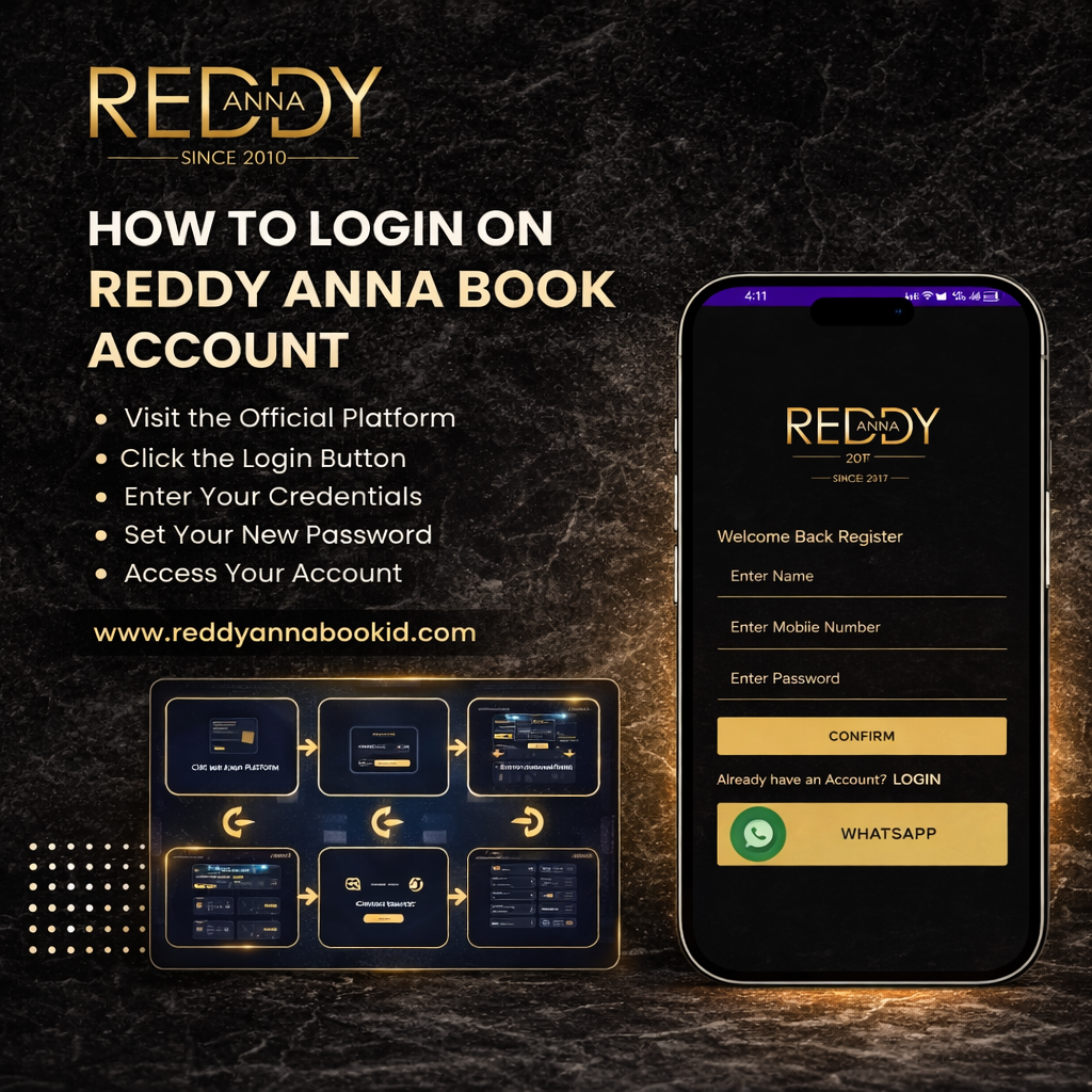 How to Login on Reddy Anna Book Account