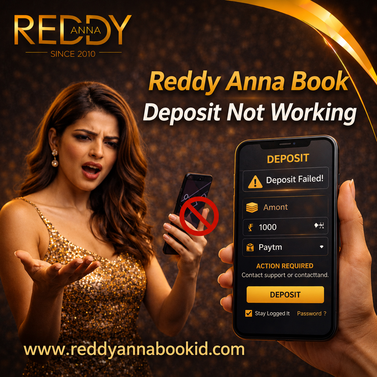 Reddy Anna Book Deposit Not Working