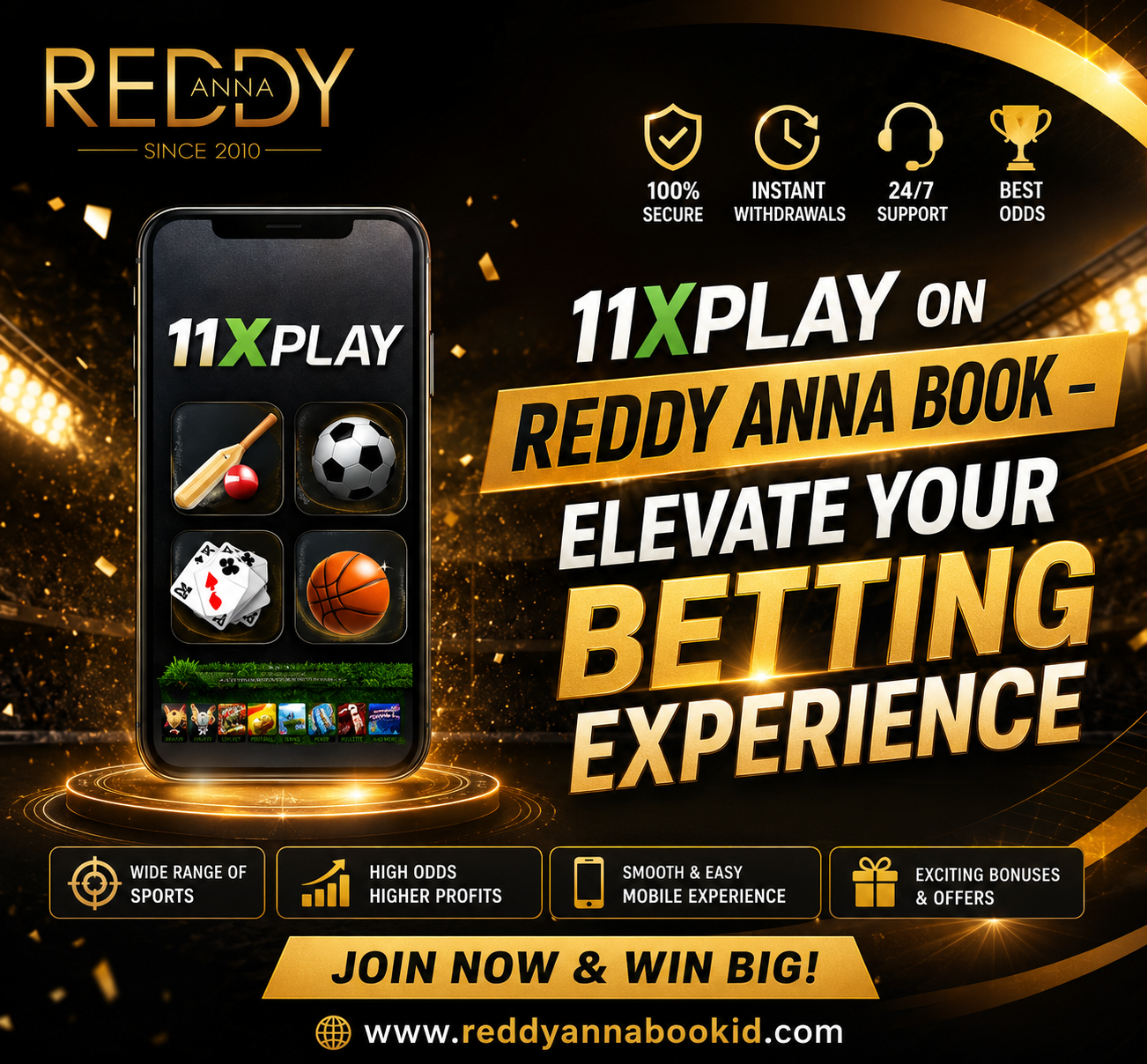 11Xplay on Reddy Anna Book