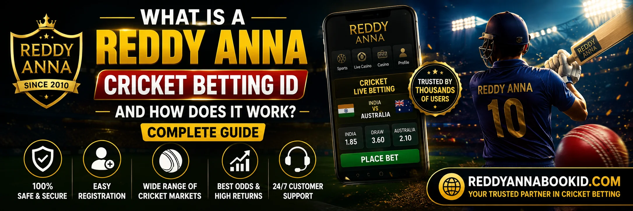 Reddy Anna Cricket Betting ID